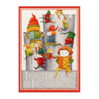 TEN LORDS A LEAPING 10x14 Acrylic Wall Art - Red