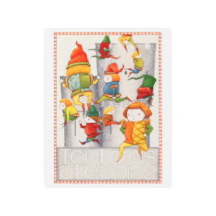 TEN LORDS A LEAPING 8x10 Metal Wall Art 