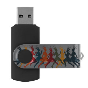Ten Lords A Leaping Cut-Out Stencil-Style 3 Flash Drive