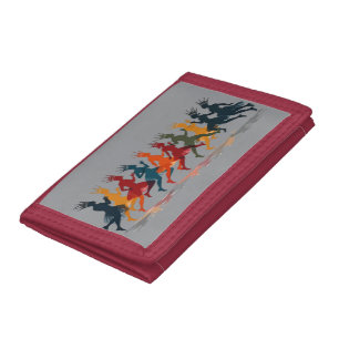 Ten Lords A Leaping Cut-Out Stencil-Style 3 Tri-fold Wallet