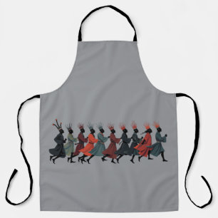 Ten Lords A Leaping Cut-Out Strencil-Style 1 Apron