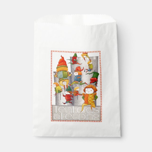 TEN LORDS A LEAPING Favor Bags (Front)