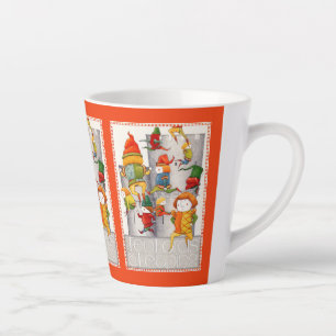 TEN LORDS A LEAPING Latte Mug - Red