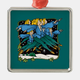 Ten lords a leaping metal ornament