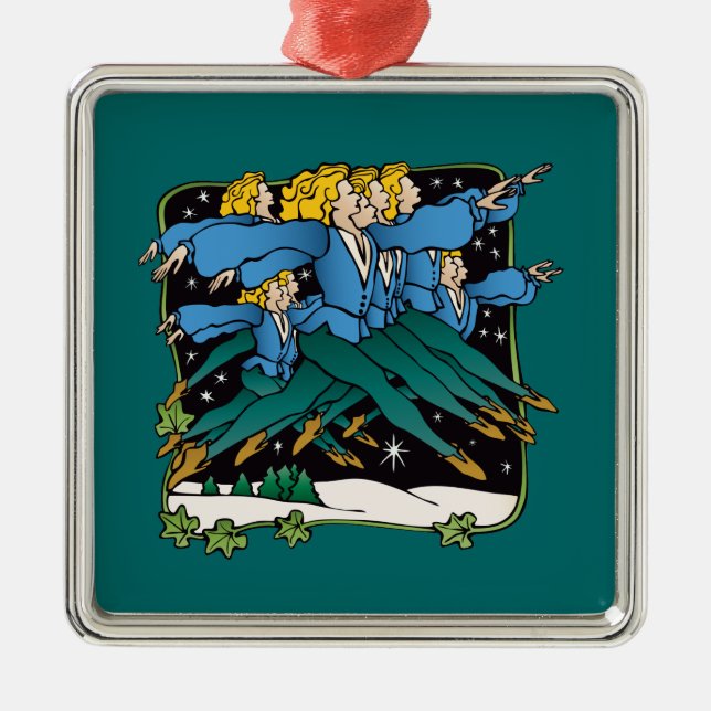 Ten lords a leaping metal ornament (Front)