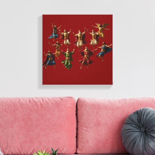  Ten-Lords-A-Leaping The Commandments Canvas Print (Insitu(LivingRoom))