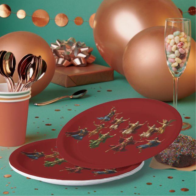  Ten-Lords-A-Leaping The Commandments Paper Plates (Multi)