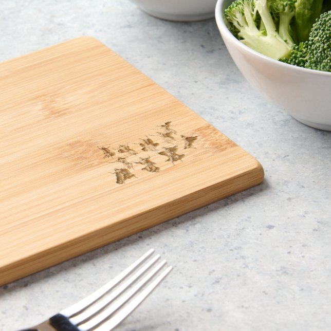 Ten Lords Leaping The Ten Commandments Vector  Engraved Cutting Board (Kitchen)