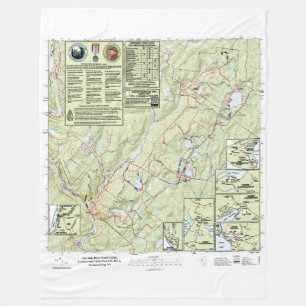 Ten Mile River Scout Camps Trail Map Blanket