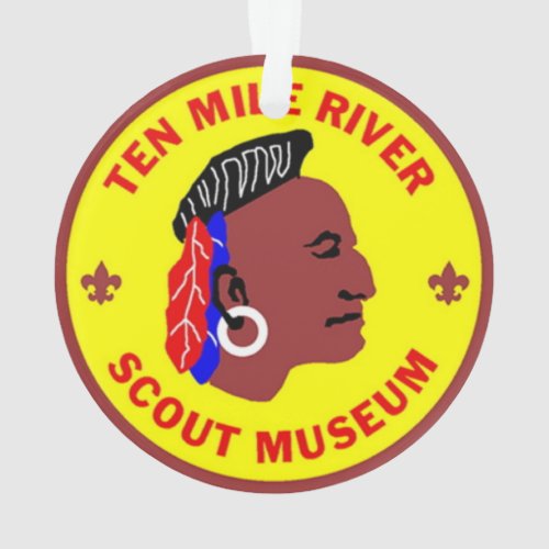 Ten Mile River Scout Museum Logo Acrylic Ornament