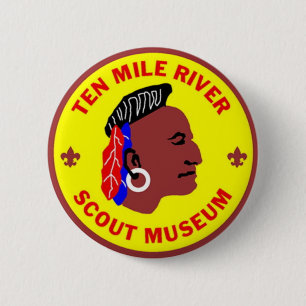 Ten Mile River Scout Museum Logo Button 2 1/4 in.