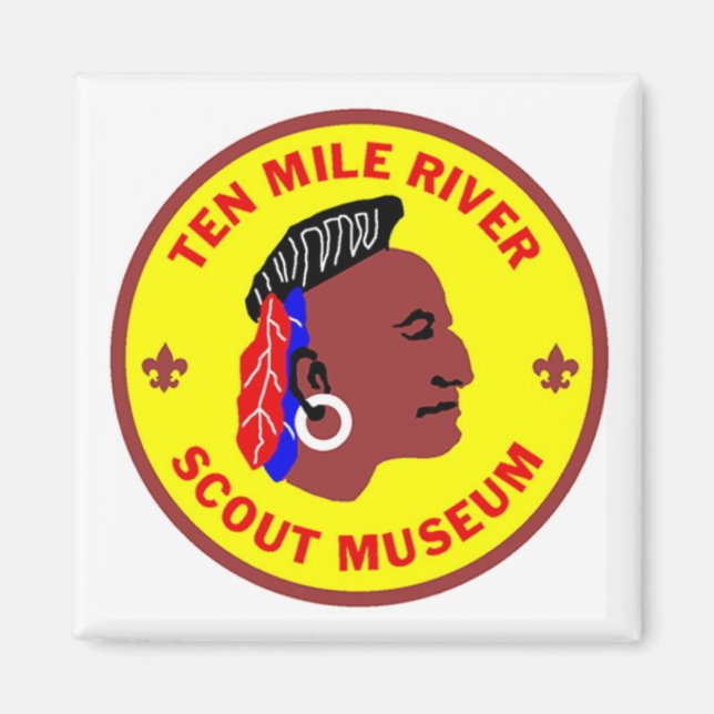 Ten Mile River Scout Museum Square Magnet (Front)