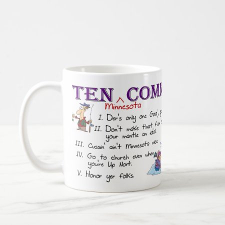 Ten Minnesota Commandments Coffee Mug