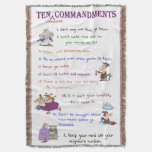 Ten Minnesota Commandments Throw Blanket at Zazzle