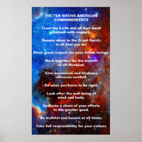 Ten Native American Indian Commandments