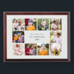 Ten Photo Collage We Love you Award Plaque<br><div class="desc">Ten Photo Collage Year in Review Plaque.</div>