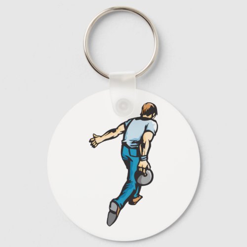 Ten Pin Bowler Keychain