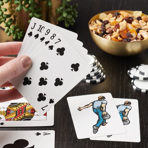 Ten Pin Bowler Poker Cards