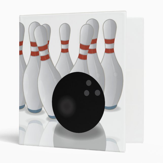 Ten-pin bowling binder (Front/Inside)