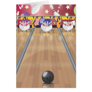Ten-pin bowling cards