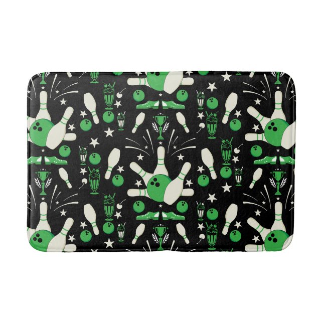 Ten Pin Bowling Home Decor Bath Mat (Front)