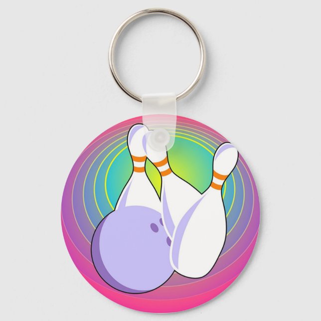 Ten Pin Bowling Keychain (Front)