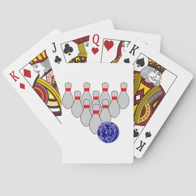 Ten Pin Bowling Playing Cards (Back)