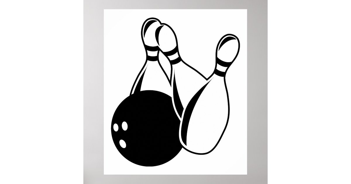 Ten Pin Bowling Poster | Zazzle
