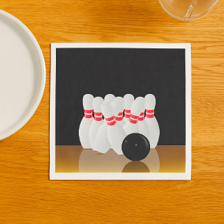 Ten Pin Bowling Strike Napkins