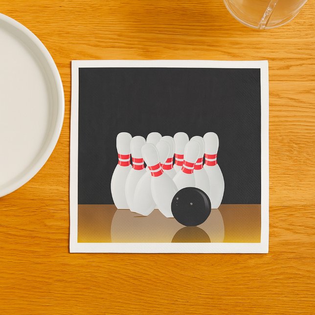 Ten Pin Bowling Strike Napkins (Creator Uploaded)
