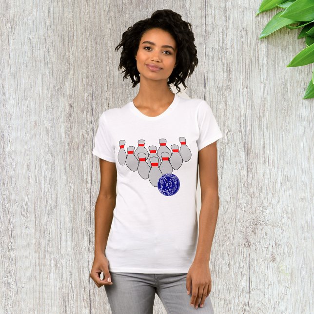 Ten Pin Bowling Womens T-Shirt (Creator Uploaded)