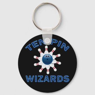 TEN PIN WIZARDS - BOWLING TEAM NAME KEYCHAIN