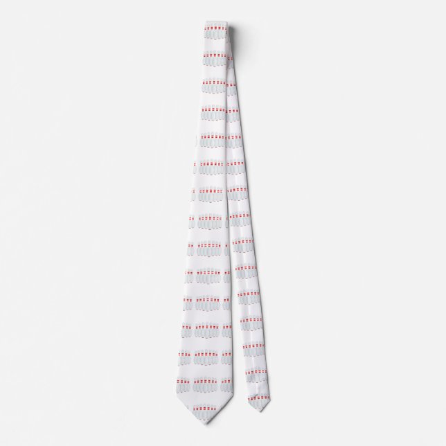 Ten Pins Neck Tie (Front)