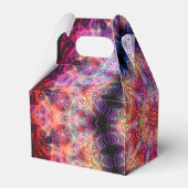 Ten Pointed Radial Colorful Kaleidoscope Favor Boxes (Back Side)