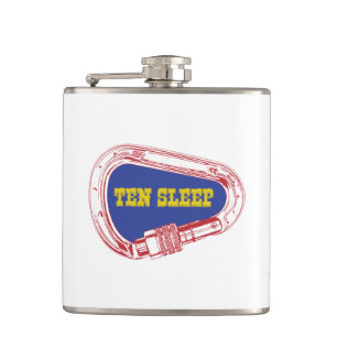 Ten Sleep Rock Climbing Carabiner Flask