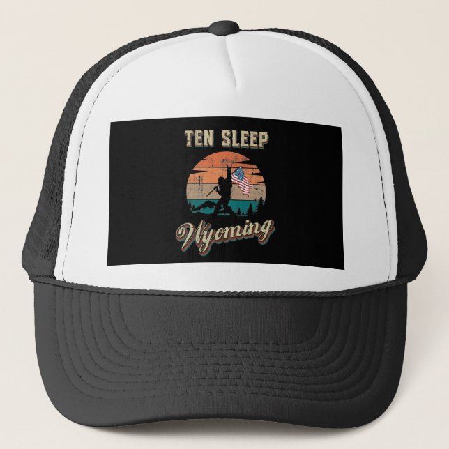 Ten Sleep Wyoming Trucker Hat (Front)