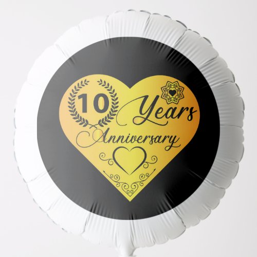 ten year Anniversary word art party  Balloon