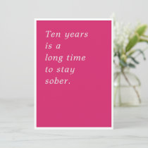 Ten Years is a Long Time Card