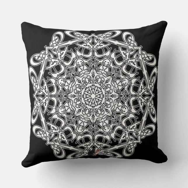 Tenacious Octa Glyph Pillow (Back)