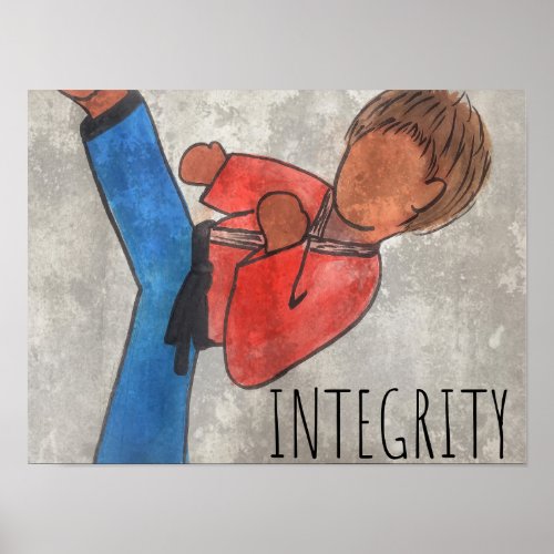 Tenants of Martial Arts _ Integrity Poster