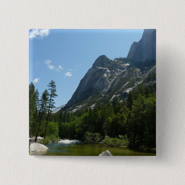 Tenaya Creek in Yosemite National Park Pinback Button (Front)