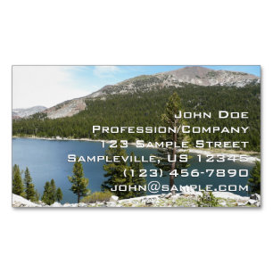 Tenaya Lake in Yosemite National Park Business Card Magnet