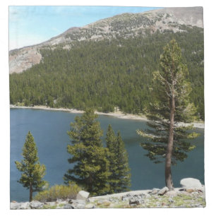 Tenaya Lake in Yosemite National Park Cloth Napkin