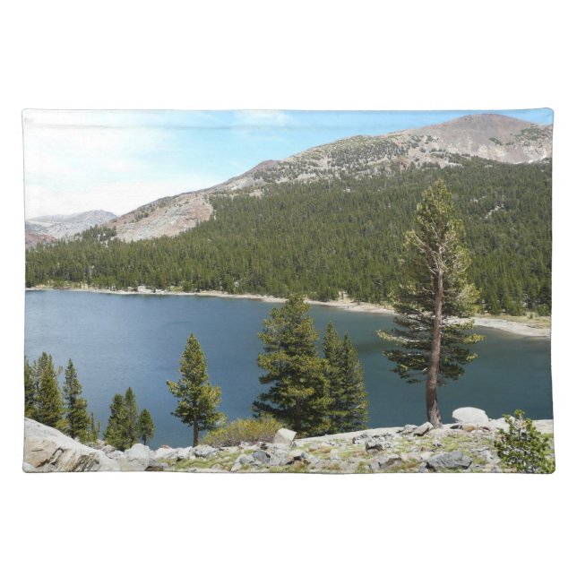 Tenaya Lake in Yosemite National Park Cloth Placemat (Front)