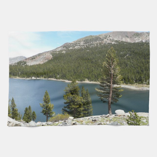 Tenaya Lake in Yosemite National Park Kitchen Towel (Horizontal)