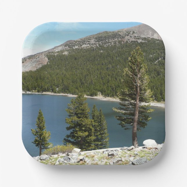 Tenaya Lake in Yosemite National Park Paper Plates (Front)