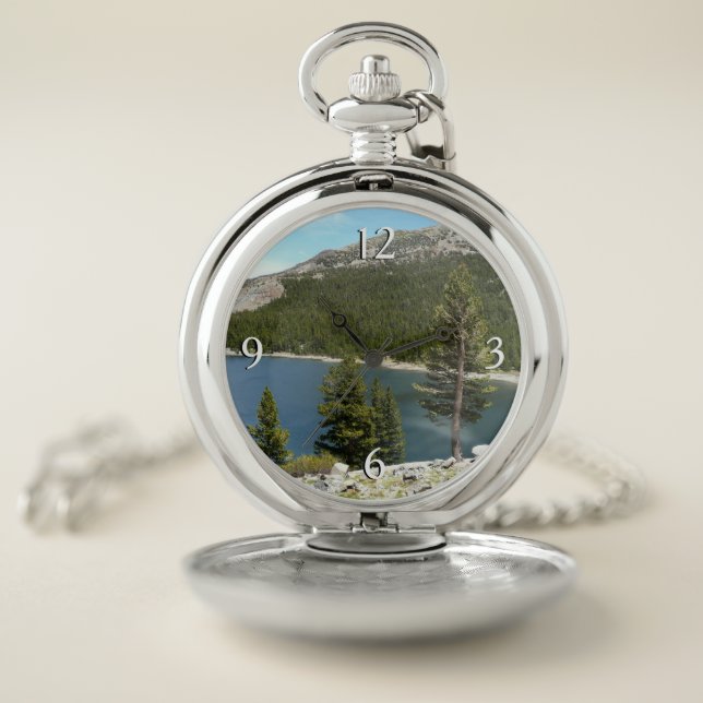 Tenaya Lake in Yosemite National Park Pocket Watch (Inside)