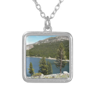 Tenaya Lake in Yosemite National Park Silver Plated Necklace