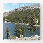 Tenaya Lake in Yosemite National Park Square Wall Clock