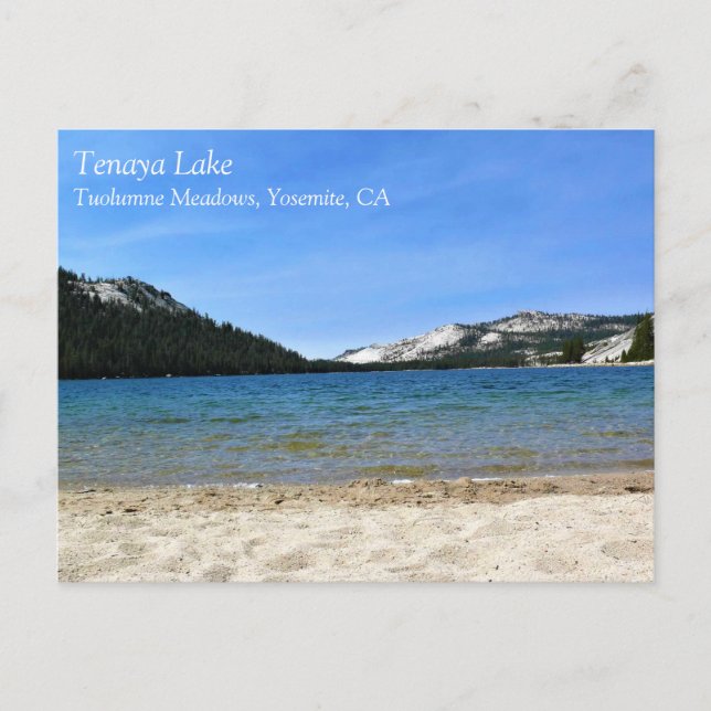 Tenaya Lake, Yosemite, California Postcard (Front)